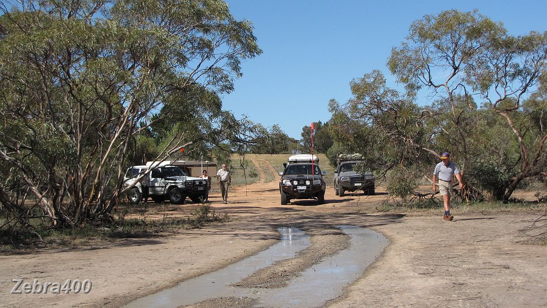 05-Peter checks out a boggy Big Desert track.JPG